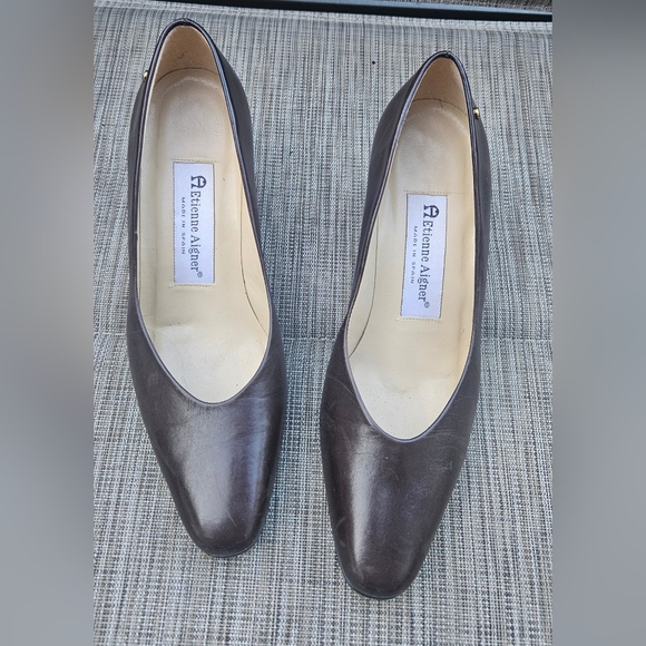 Vintage Etienne Aigner Leather Pumps 7M - Picture 3 of 7